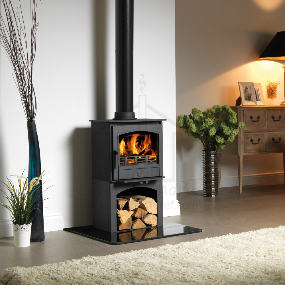ACR Earlswood III LS Traditional Multifuel Stove on Log Store