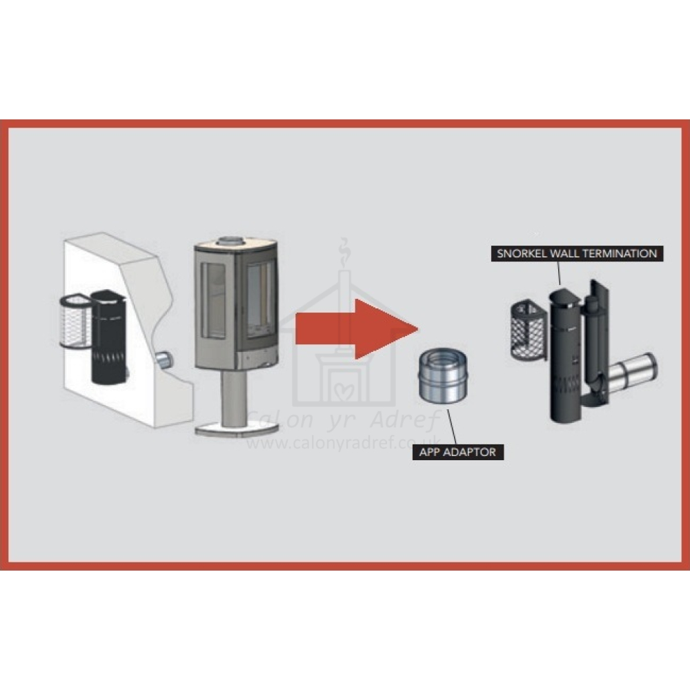 ACR Balanced Flue Snorkel Kit for Gas Stoves
