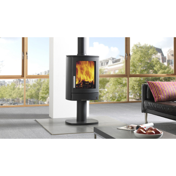 ACR NEO-1P Cylindrical Wood Stove on Pedestal