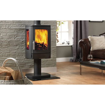 ACR NEO-3P 3-Sided Cylindrical Wood Stove on Pedestal