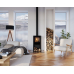 ACR Osprey 5 Contemporary Wood Burning Stove on Log Store
