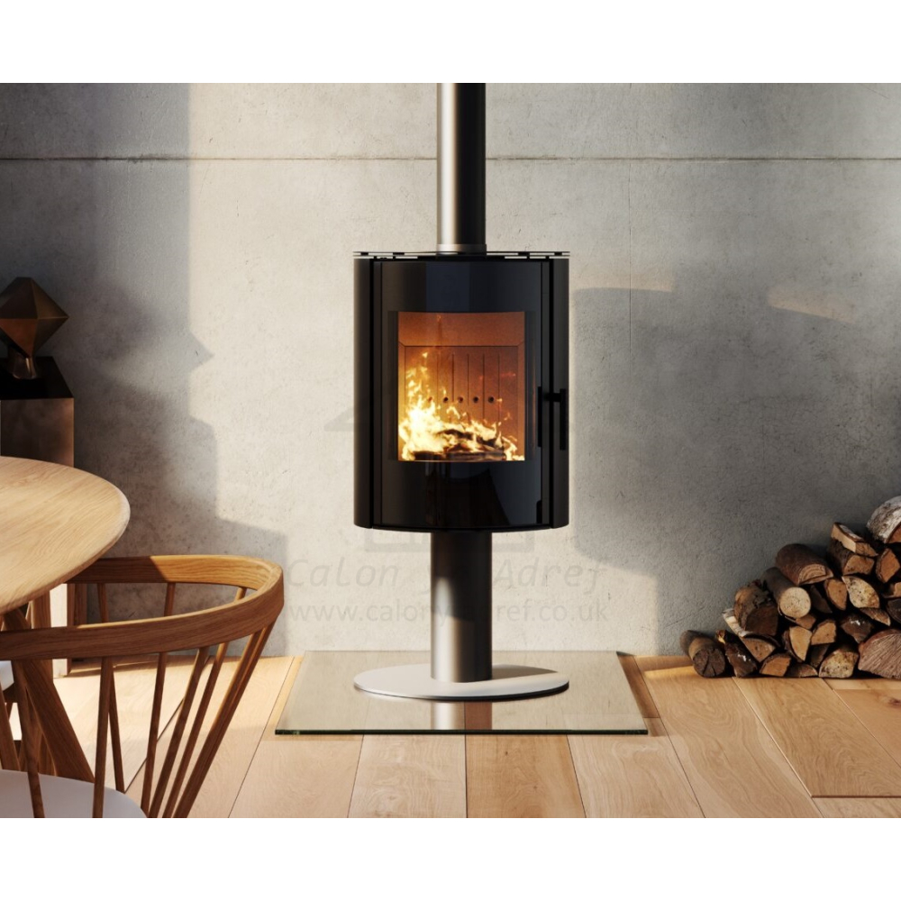ACR Osprey eVe Sleek Wood Burning Stove on Pedestal