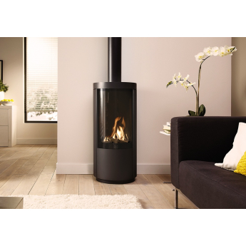 DRU Circo Modern Cylindrical Gas Stove with Remote Control