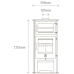 Chilli Penguin "Popty Lofty" Convector Wood Burning Stove