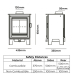 Clock Sudbury Compact Wood Burning Stove