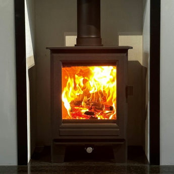 Clock Sudbury Compact Wood Burning Stove