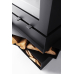 Dik Geurts Bora Corner Cubes 2-Sided Wood Stove with Log Compartments