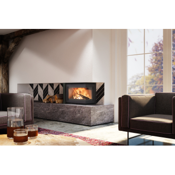 Dik Geurts Instyle Corner Slim 660/495 2-Sided Inset Stove