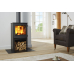 Dik Geurts Ivar 5 Store Freestanding Wood & Multifuel Stove with Log Store