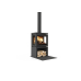 Dik Geurts Vidar Triple Small 3-Sided Free Standing Stove on Logstore
