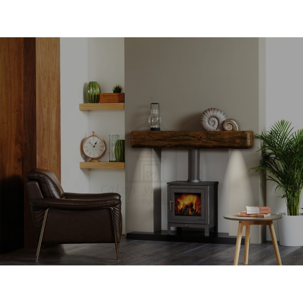 Non-Combustible Character Finish Great Mantel Beam with Downlights