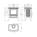 Hergom E-20 NS Traditional Cast Iron Wood Stove