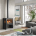 Hergom Glance Wide Freestanding Wood Burner Stove