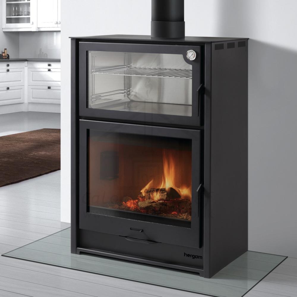 Hergom Laredo Contemporary Wood Fire Oven Stove