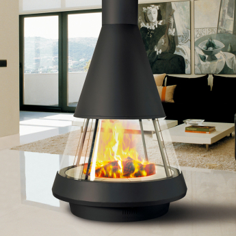 Hergom Mallorca 360° View Contemporary Freestanding Wood Stove