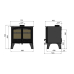 Hunter Herald 14 Eco Double Door Wood Burning Stove