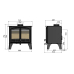 Hunter Herald 14B Eco Double Door Wood Burning Boiler Stove