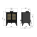 Hunter Herald 5 Eco Double-Door Wood Burning Stove