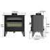 Hunter Herald 5 Slimline Eco Single-Door Wood Burning Stove