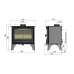 Hunter Herald 8 Eco Single Door Wood Burning Stove
