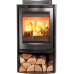 [SURPLUS STOCK] Di Lusso R5 Euro Cylindrical Wood Stove with Curved Black Sides