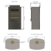 Di Lusso R5 Euro Cylindrical Multifuel Stove with Curved Black Sides