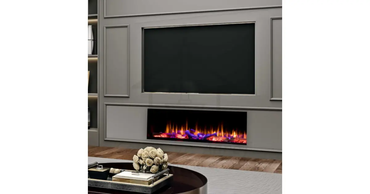 Buy Iconic 1250 Wide Electric Wood Fire Effect Inset Stove | Energy ...