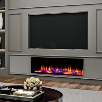 Iconic 1250 Wide Electric Wood Fire Effect Inset Stove