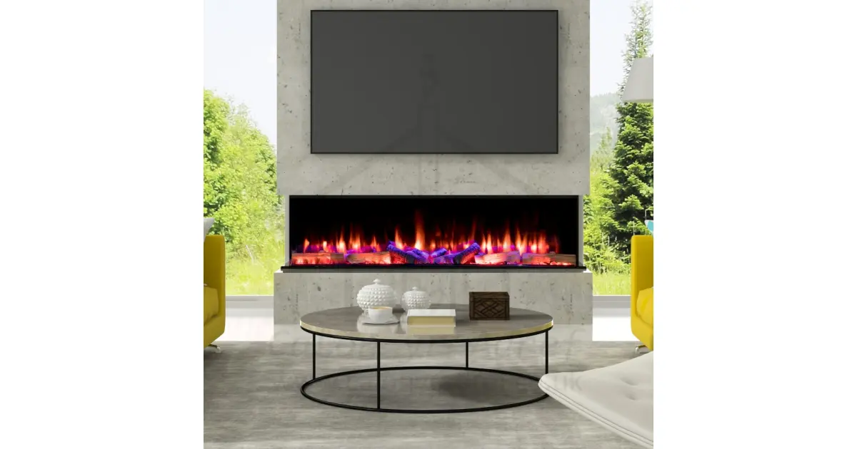 Buy Iconic 2000 Ultra Wide Electric Wood Fire Effect Inset Stove ...