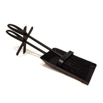 2 Piece All-Black Fireside Tool Set