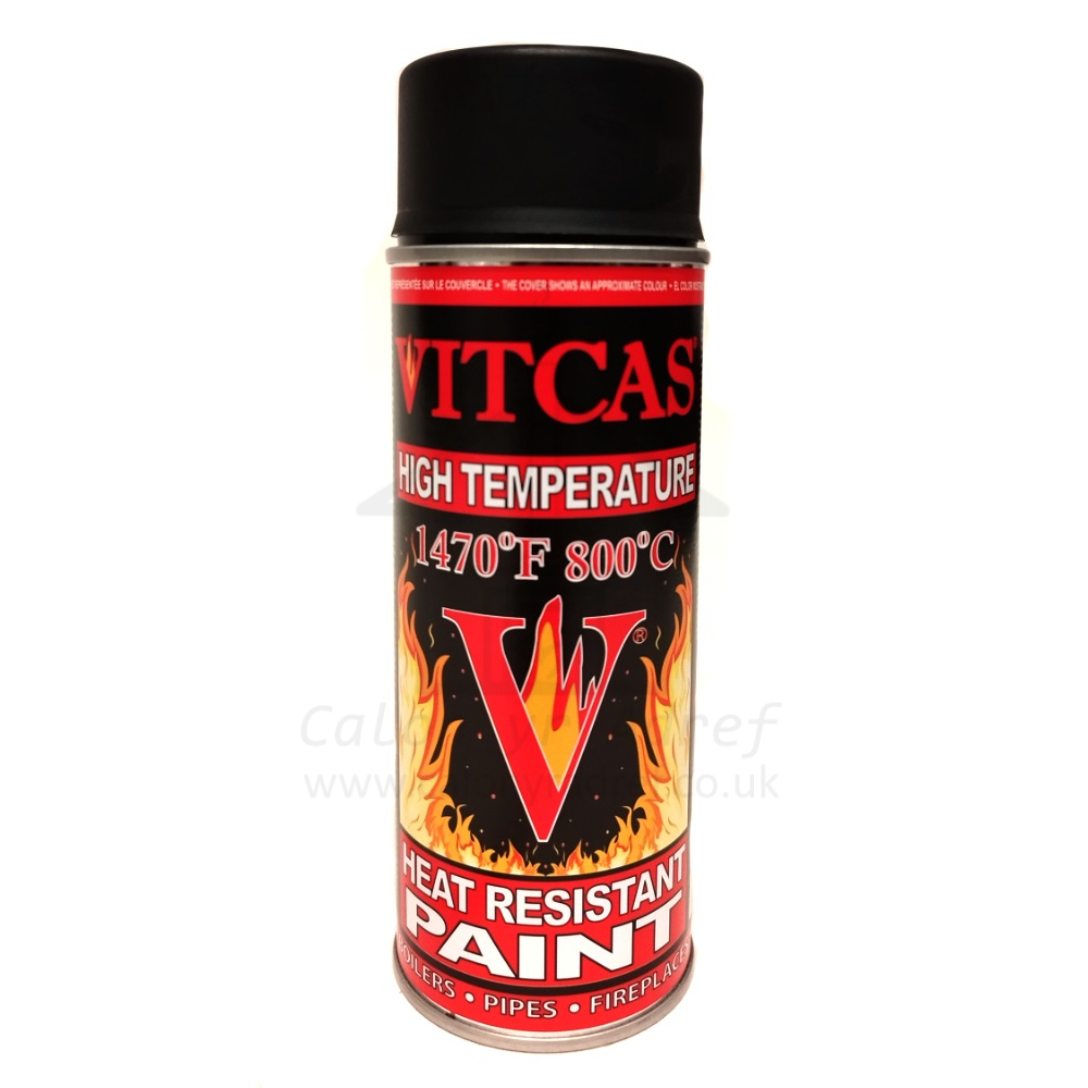 High Temperature Heat Resistant Stove Paint - Satin Matt Black