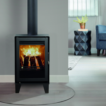 Westfire Uniq 35 Ecodesign Wood Burning Stove on 100mm Legs